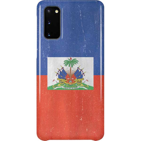 Haiti Flag Distressed Galaxy S20 Lite Case